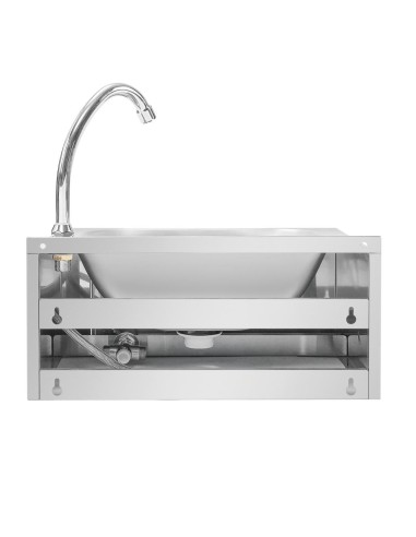 Lave-mains commande fémorale Vogue - inox, pré-assemblé