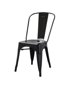 Chaises acier noir Bolero Bistro - lot de 4 2