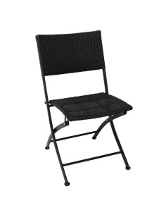 Chaises pliantes en rotin PE Bolero - lot de 2