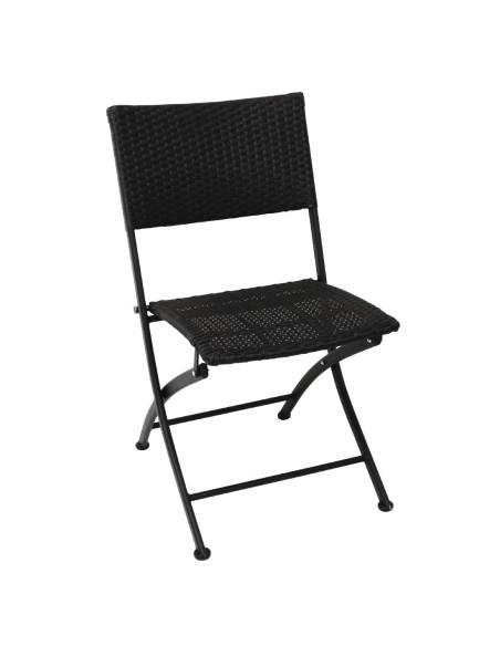 Chaises pliantes en rotin PE Bolero - lot de 2