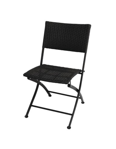 Chaises pliantes en rotin PE Bolero - lot de 2