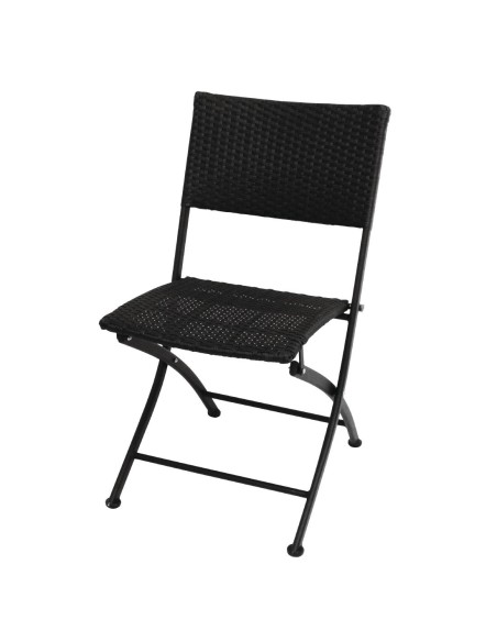 Chaises pliantes en rotin PE Bolero - lot de 2