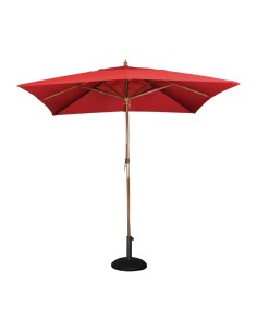 Parasol carré Bolero 2,5 m rouge - Ombre extérieure