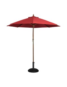 Parasol rond Bolero 3m rouge - Ombre extérieure