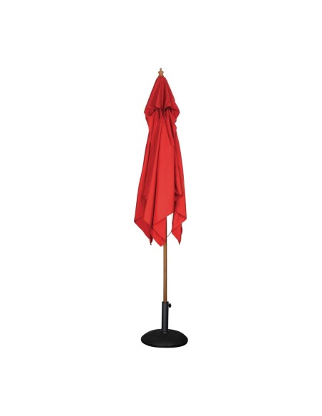 Parasol carré Bolero 2,5 m rouge - Ombre extérieure