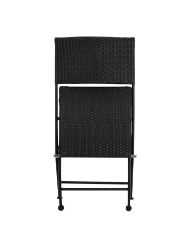 Chaises pliantes en rotin PE Bolero - lot de 2
