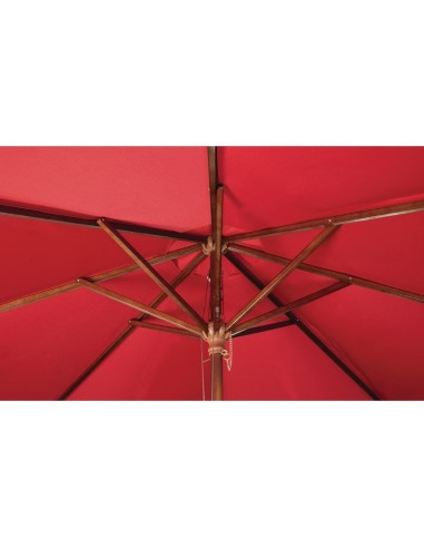 Parasol carré Bolero 2,5 m rouge - Ombre extérieure