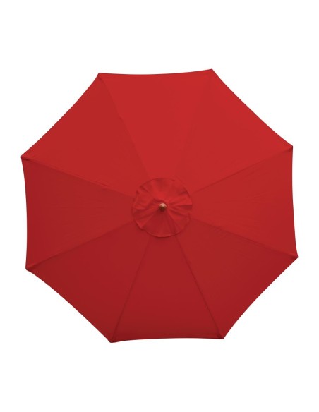 Parasol rond Bolero 3m rouge - Ombre extérieure