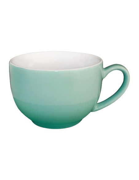 Tasses à cappuccino Olympia Café vertes 340 ml - lot de 12
