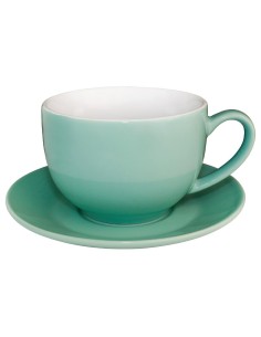 Soucoupes vertes Olympia Café 228ml/340ml - Lot de 12 2