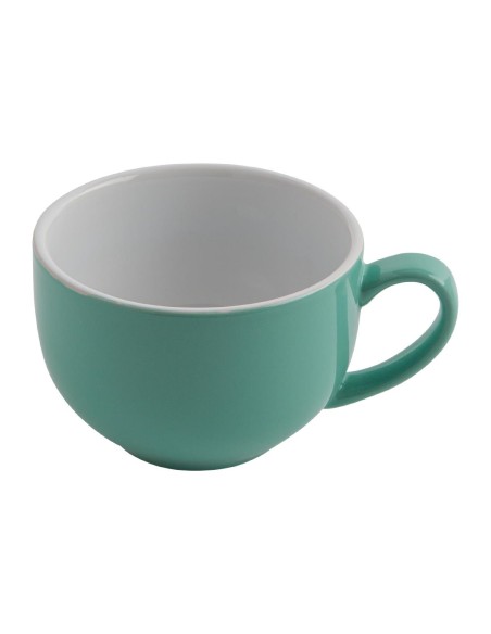 Tasses à cappuccino Olympia Café vertes 340 ml - lot de 12