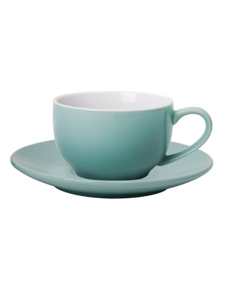Soucoupes vertes Olympia Café 228ml/340ml - Lot de 12