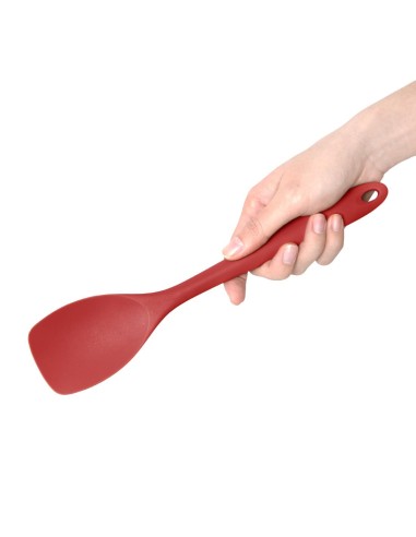 Spatule et cuillère rouge en silicone 280mm - Vogue