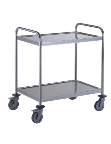 Chariot de service 2 plateaux Tournus - 800x530 mm