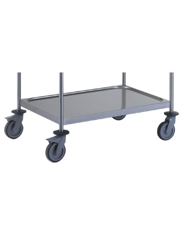 Chariot de service 2 plateaux Tournus - 800x530 mm