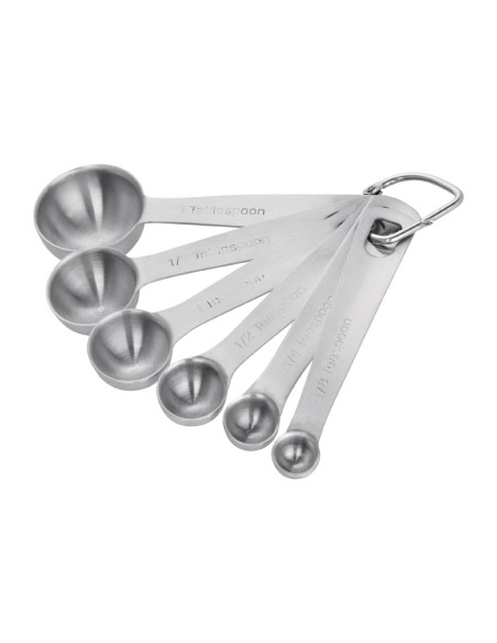 Lot de 6 cuillères à mesure Vogue en inox - Précision cuisine