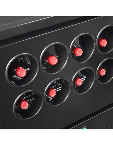 Arrière-bar Polar Série U 4 tiroirs + rafraîchisseur vin 380L