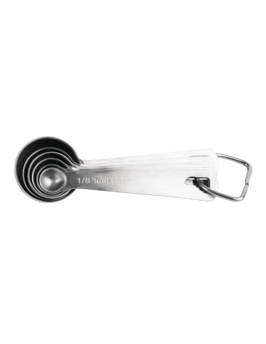 Lot de 6 cuillères à mesure Vogue en inox - Précision cuisine