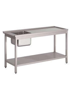 Table de prélavage gauche GL896 Gastro M - Inox 304
