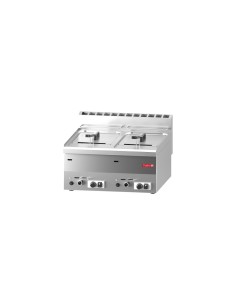 Friteuse gaz Gastro M 2x 8L - 13,6 kW - Inox