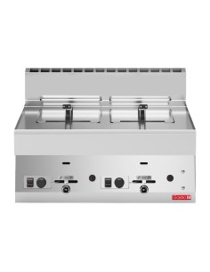 Friteuse gaz Gastro M 2x 8L - 13,6 kW - Inox 2