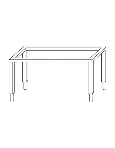 Piètement Gastro M 60/60 CV - Inox 4 kg