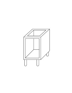 Placard ouvert Gastro M 60/30B - 300mm, verrins réglables 2