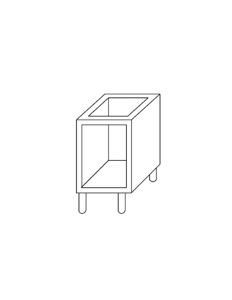 Placard ouvert Gastro M 60/30B - 300mm, verrins réglables