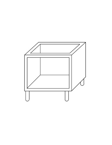 Placard ouvert Gastro M 60/60B - Inox 600mm