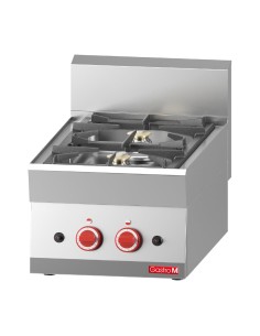 2 feux vifs gaz à poser Gastro M 65/40 PCG - Inox