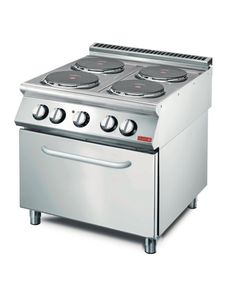 Fourneau électrique 4 plaques Gastro M 70/80 CFE - inox