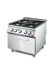 Fourneau gaz Gastro M 70/80 CFGB - 4 feux vifs en inox