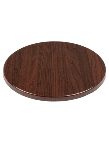 Plateau rond Bolero marron foncé 800mm - CHR