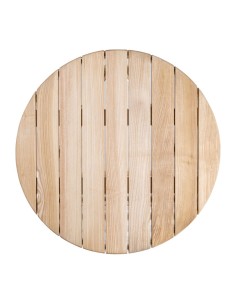 Table ronde Bolero 600mm frêne & aluminium - Intérieur/extérieur 2