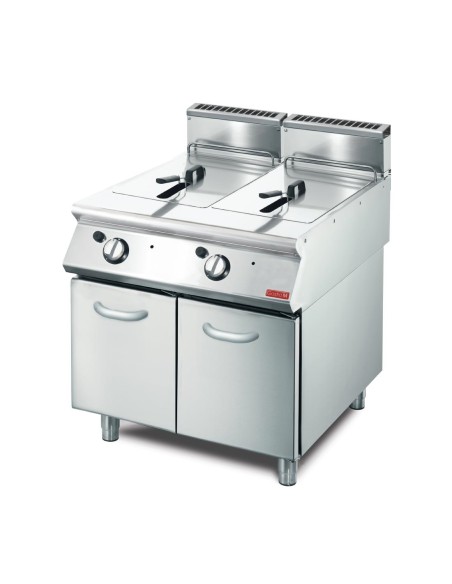 Friteuse gaz sur pied Gastro M 2x13L - Inox 24kW