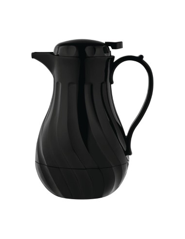 Pichet isotherme torsadé Olympia noir 2L - Carafe 2L