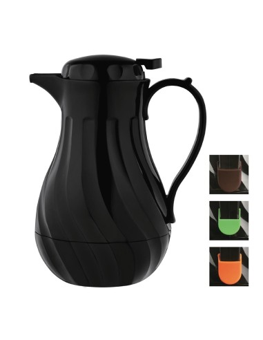 Pichet isotherme torsadé Olympia noir 2L - Carafe 2L