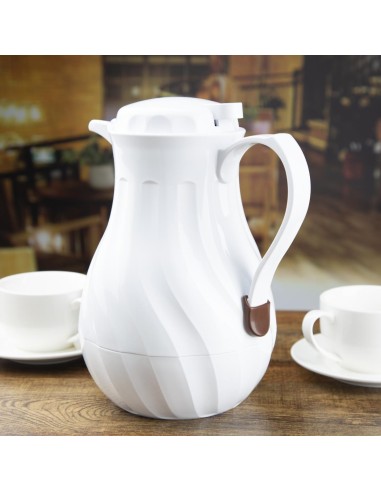 Pichet isotherme torsadé Olympia blanc 2L - Carafe