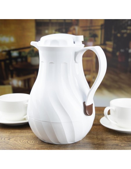 Pichet isotherme torsadé Olympia blanc 2L - Carafe