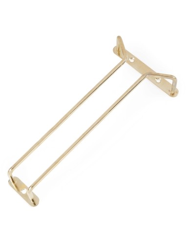 Support verres à pied en laiton poli 255 mm - Beaumont