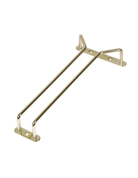 Support verres à pied en laiton poli 255 mm - Beaumont