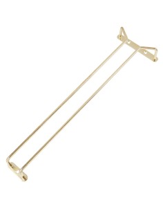 Support verres à pied en laiton poli 406 mm - Beaumont