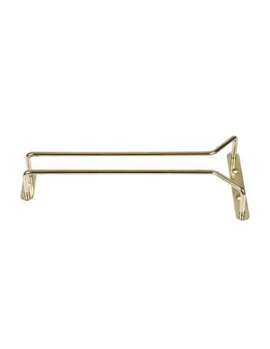 Support verres à pied en laiton poli 255 mm - Beaumont