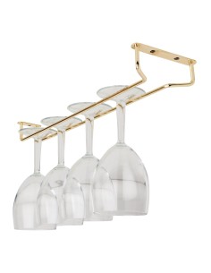 Support verres à pied en laiton poli 406 mm - Beaumont 2