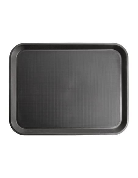 Plateau antidérapant Olympia Kristallon noir 410x305 mm