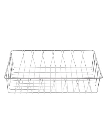 Panier de présentation inox Olympia 450x300x100 mm - Modulable