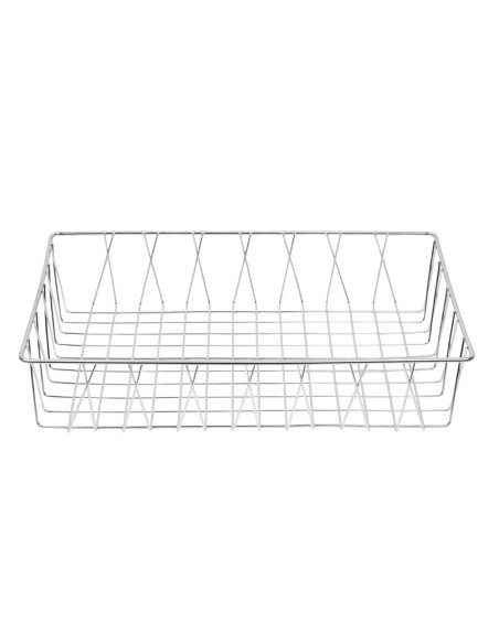 Panier de présentation inox Olympia 450x300x100 mm - Modulable
