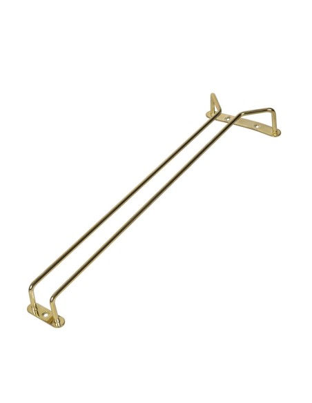 Support verres à pied en laiton poli 406 mm - Beaumont