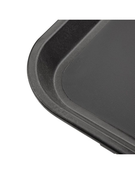 Plateau antidérapant Olympia Kristallon 458x356 mm - Noir