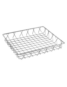 Panier de présentation inox Olympia 350x300x50 mm